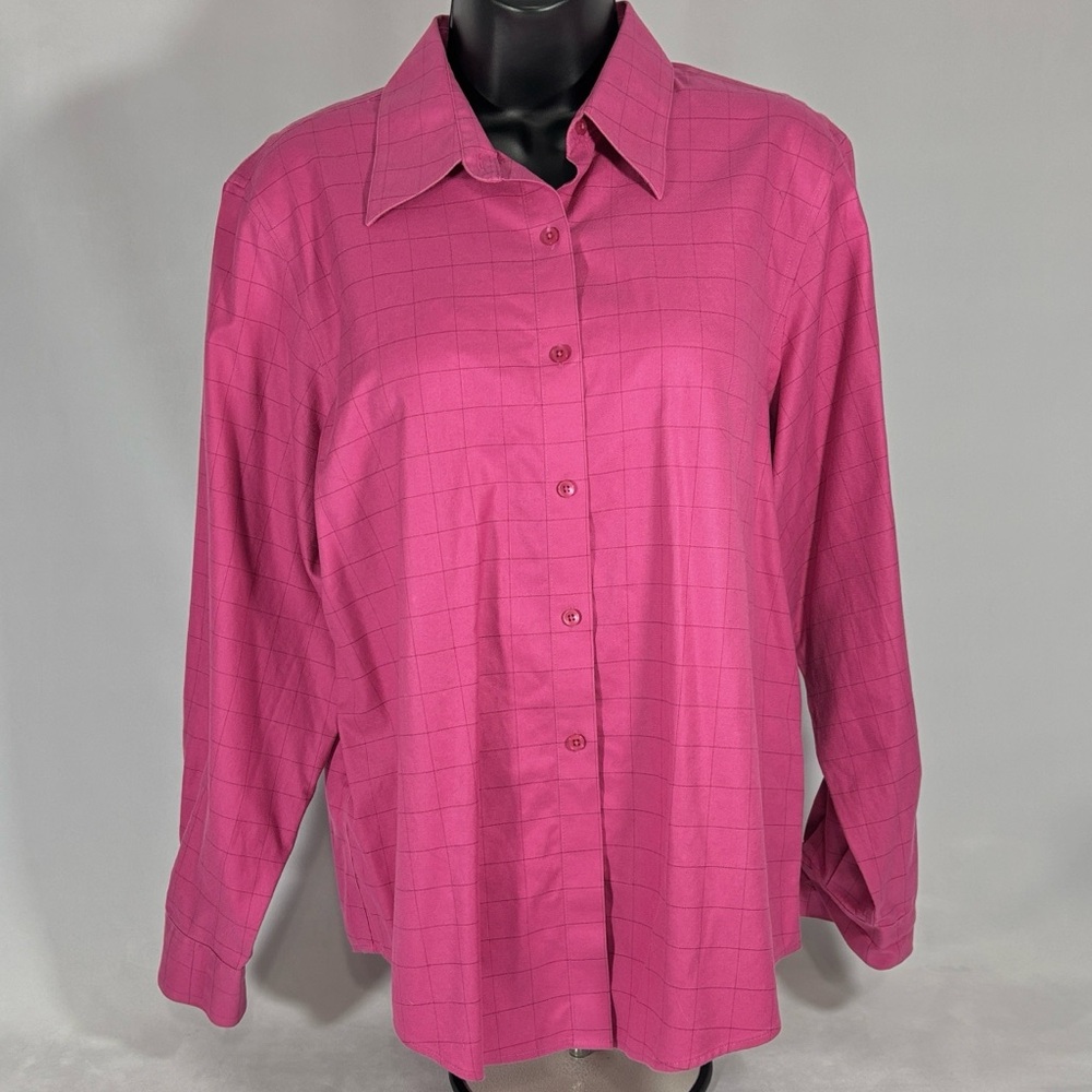 Talbots Petite Cotton Wrinkle Resistant Button Down